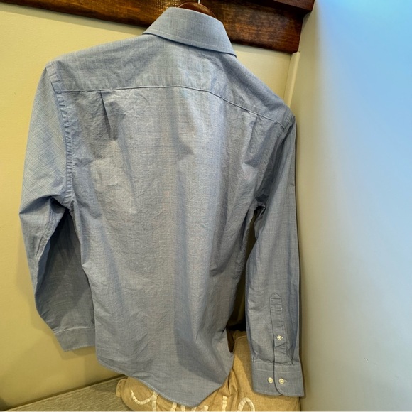 Nordstrom Rack, trim fit, 15/32-33, blue, button down shirt - Picture 3 of 6